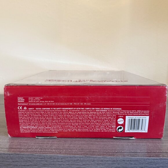 2008 Holiday Barbie Collector Doll Original Box Celebrating 20 Years Of Holidays - Picture 5 of 5